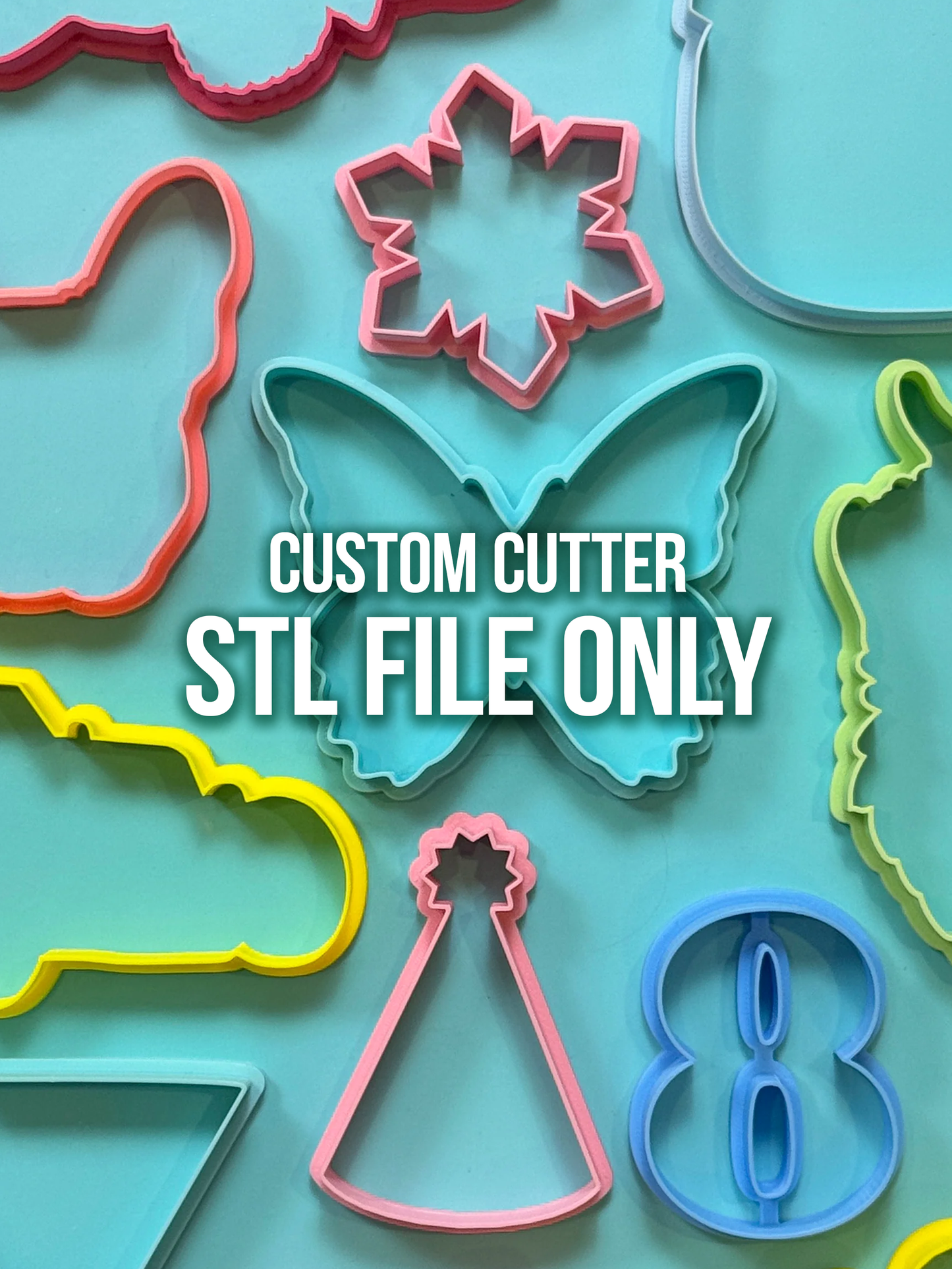 STL FILE -- Custom Cookie Cutter
