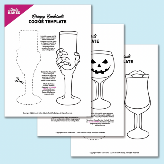 Creepy Cocktails -- Printable Cutter & Stamp Template