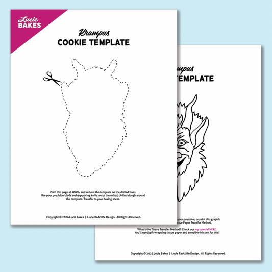 Krampus -- Printable Cutter & Stamp Template