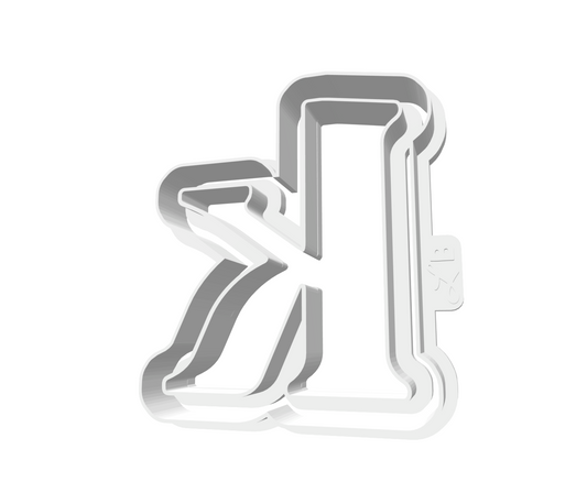 k (Lowercase, Includes 2 Cutters + Dough Pusher)-- STL FILES