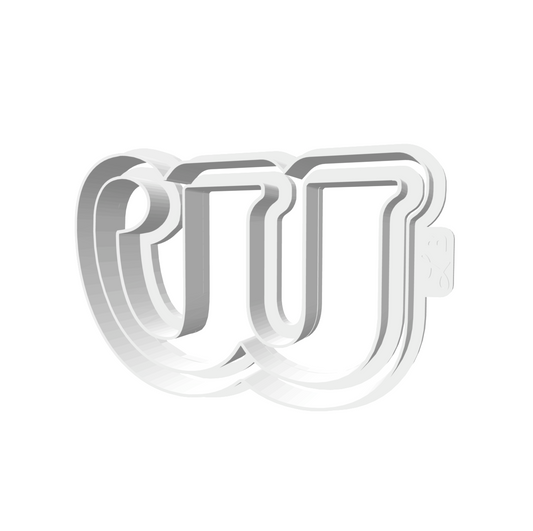 w (Lowercase, Includes 2 Cutters + Dough Pusher)-- STL FILES