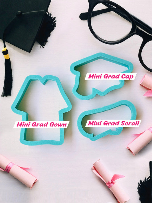 Mini Graduation Cookie Cutters