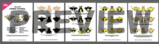 Bee-Jeweled Cookies - Digital Template & Tutorial