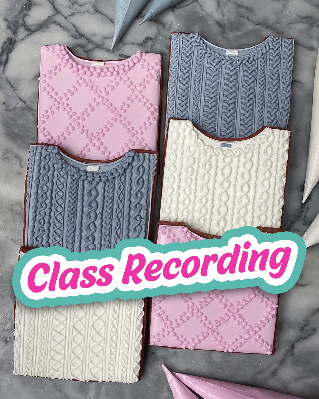 Royal Icing Knits -- CLASS RECORDING (BEGINNER LEVEL!)