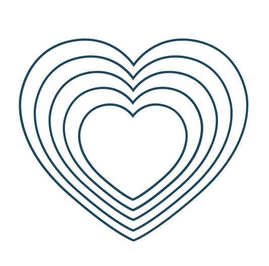 Assorted Hearts Cutter Set