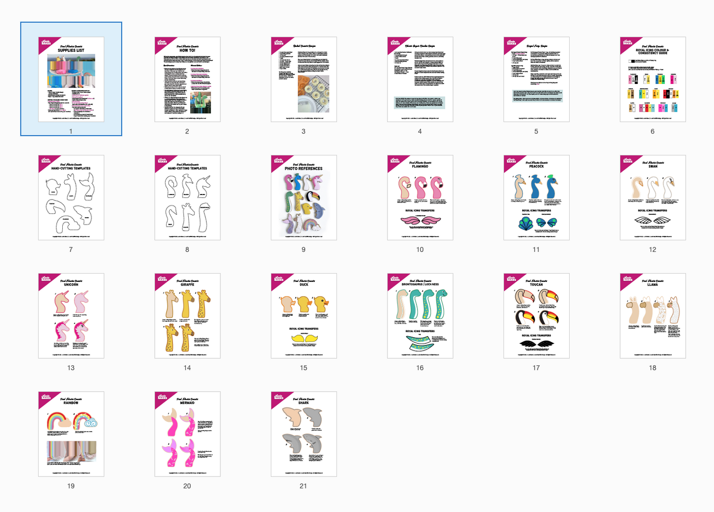 Pool Floatie Donuts -- Workbook + Mini Pre-Recorded Tutorials
