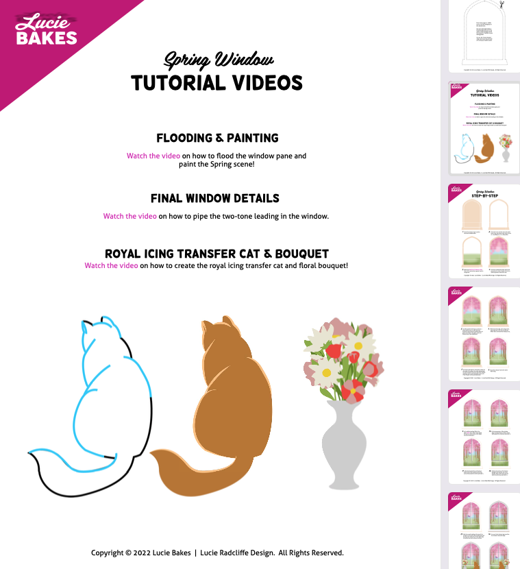 Spring Window -- Digital Template & Tutorial