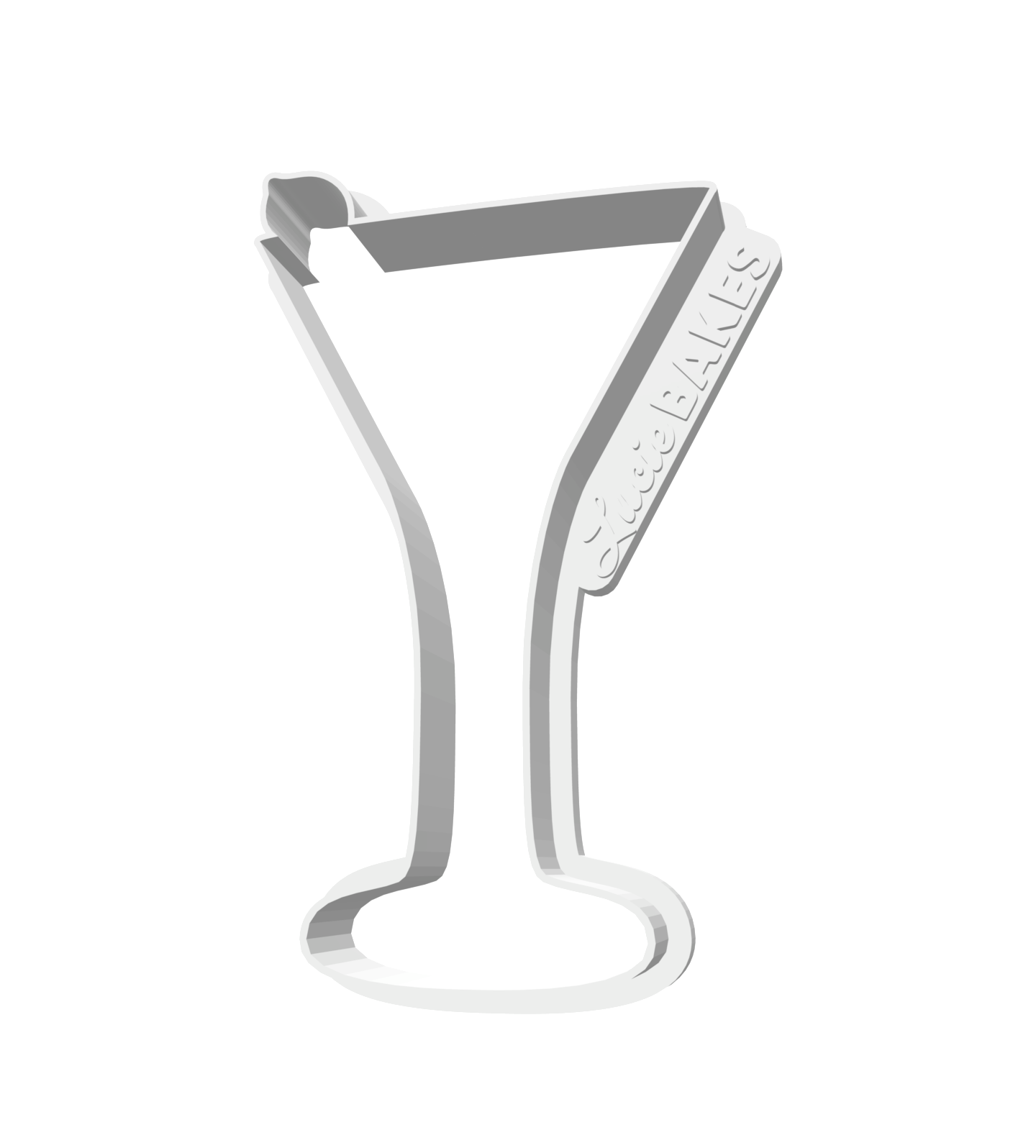 Small Martini Glass Cutter -- STL FILE