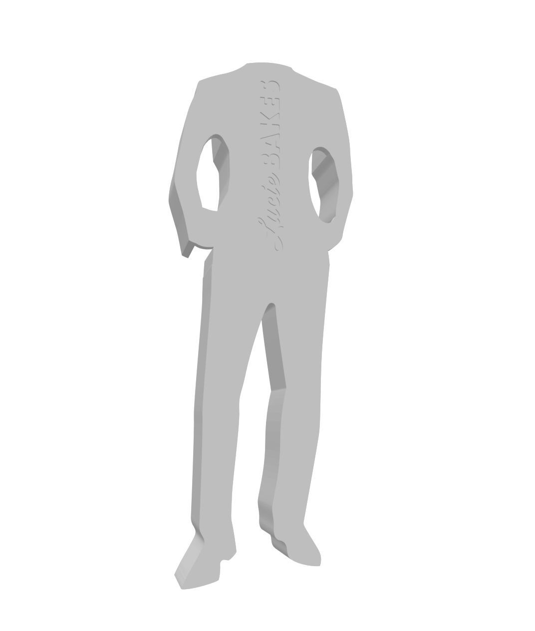 Groom 1 Cookie Cutter & Dough Pusher -- STL FILES