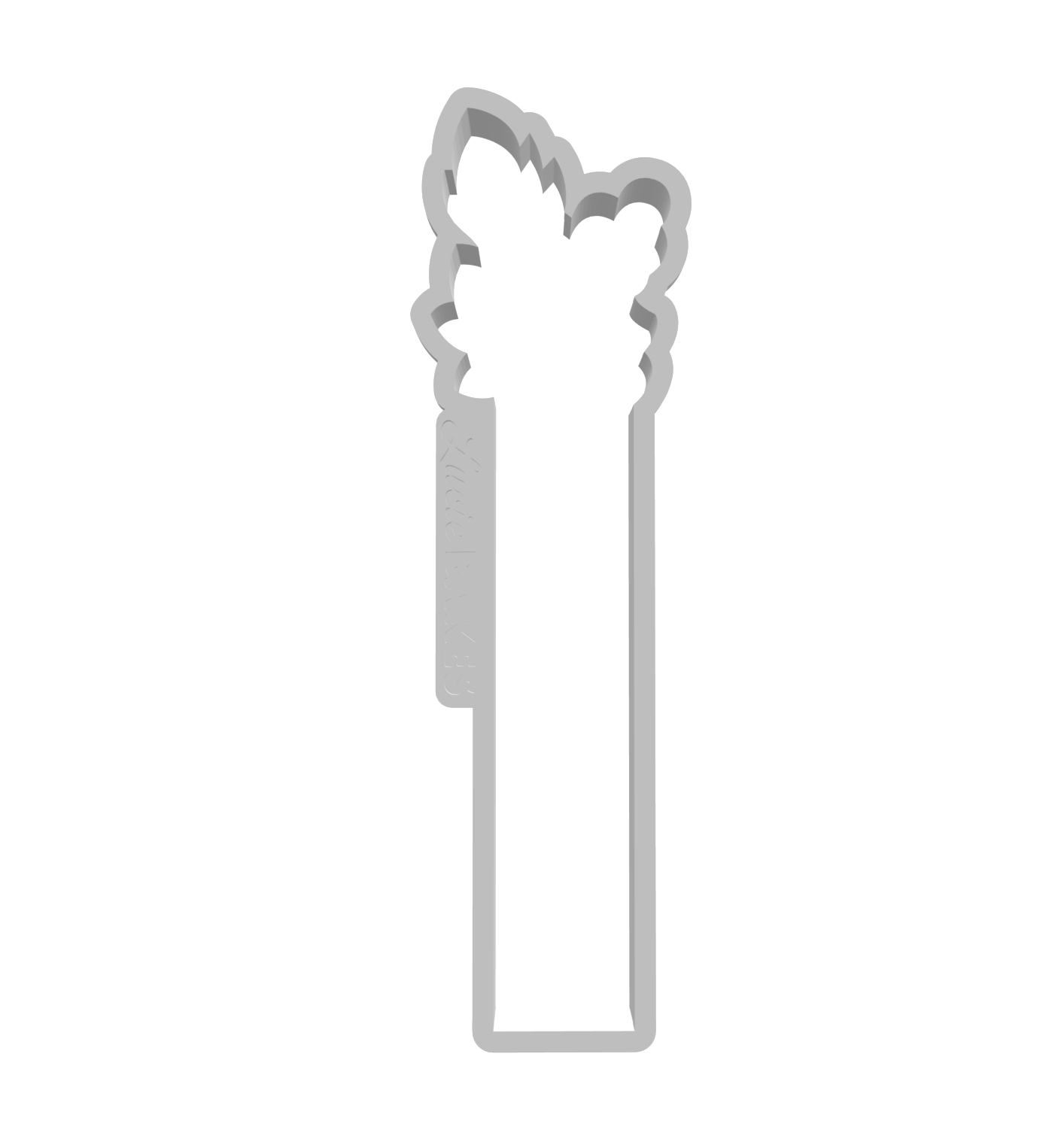 Tall Floral Cookie Stick -- STL FILE