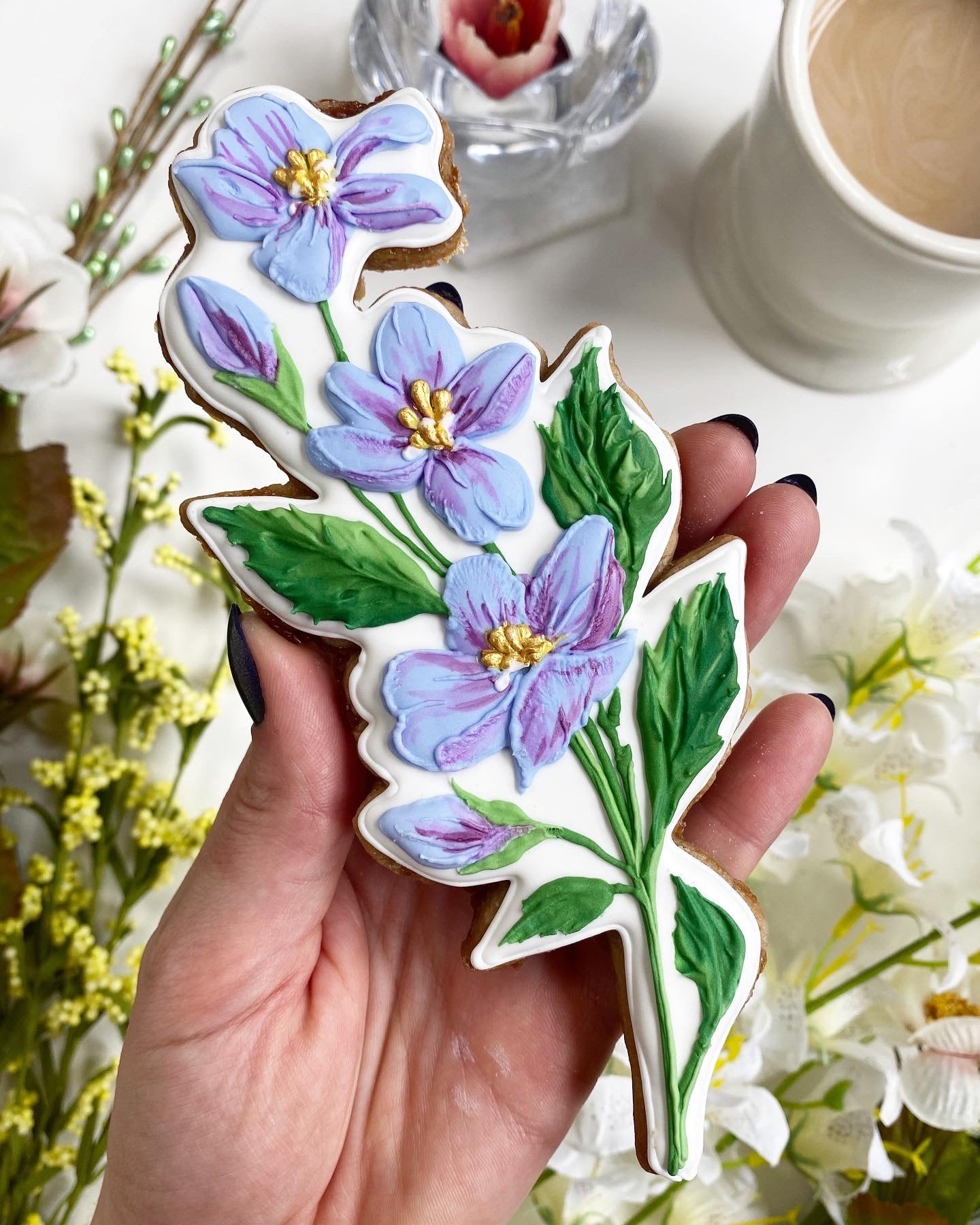 Forget Me Nots Cookie Cutter -- STL FILE