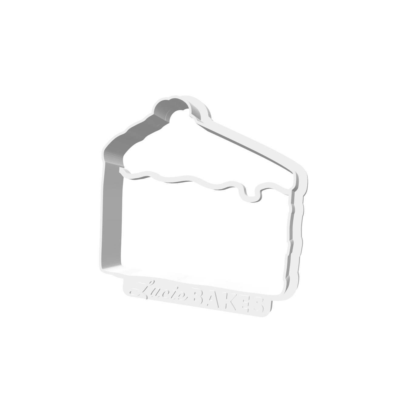 Cake Slice (SMALL) -- STL FILE
