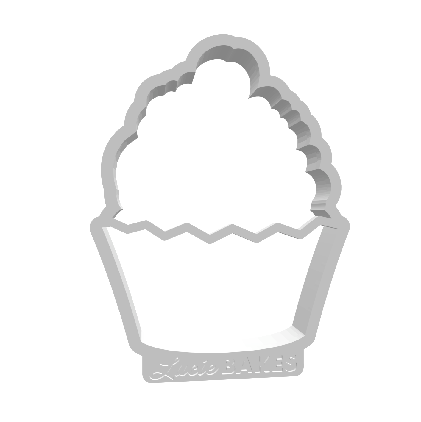 Cherry-topped Cupcake (LARGE) -- STL FILE