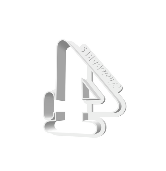 Number 4 (SMALL) -- STL FILE