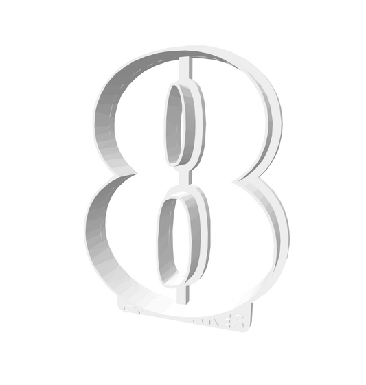 Number 8 (LARGE) -- STL FILE