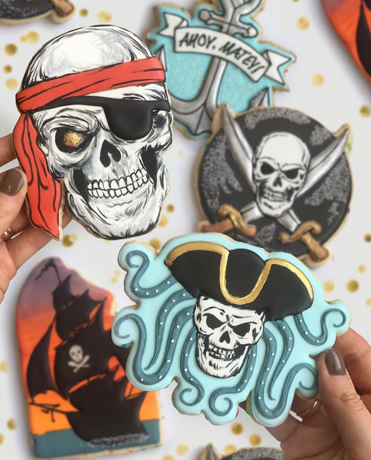 Pirates, Ahoy! Cookies -- Digital Template & Workbook