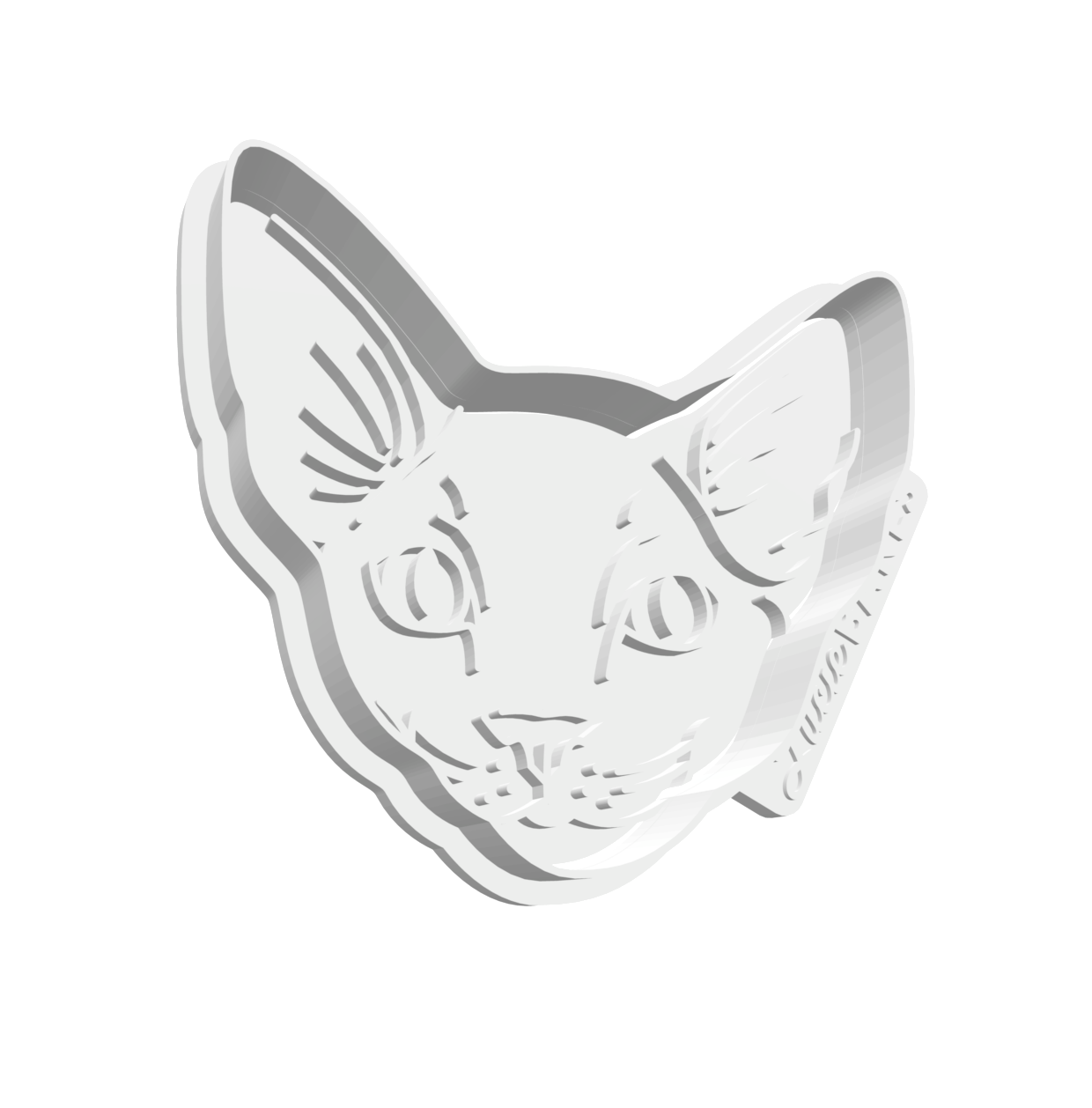 Sphynx Portrait Cutter & Stamp -- STL FILE