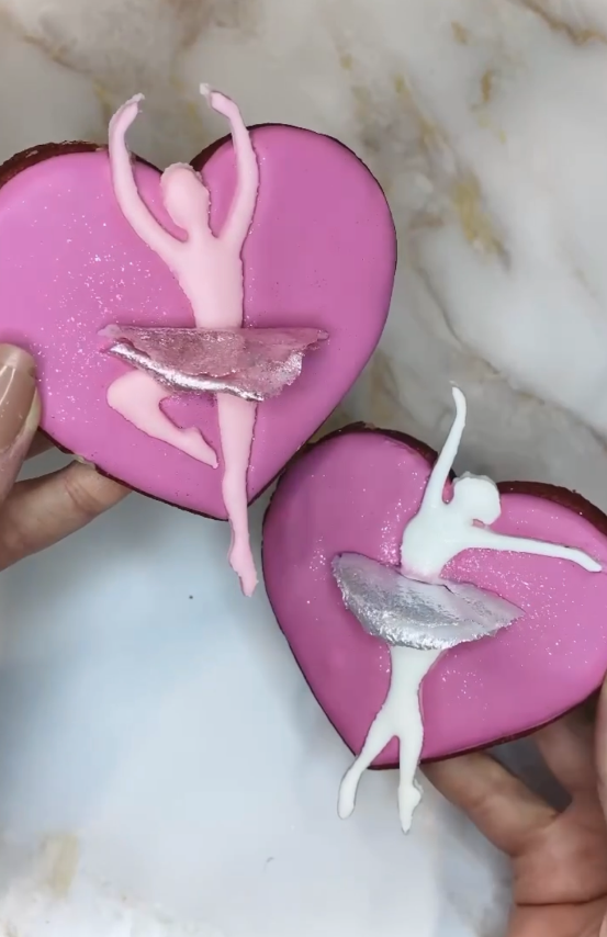 Ballerina Royal Icing Transfer Stencils (Option 2) -- STL FILE