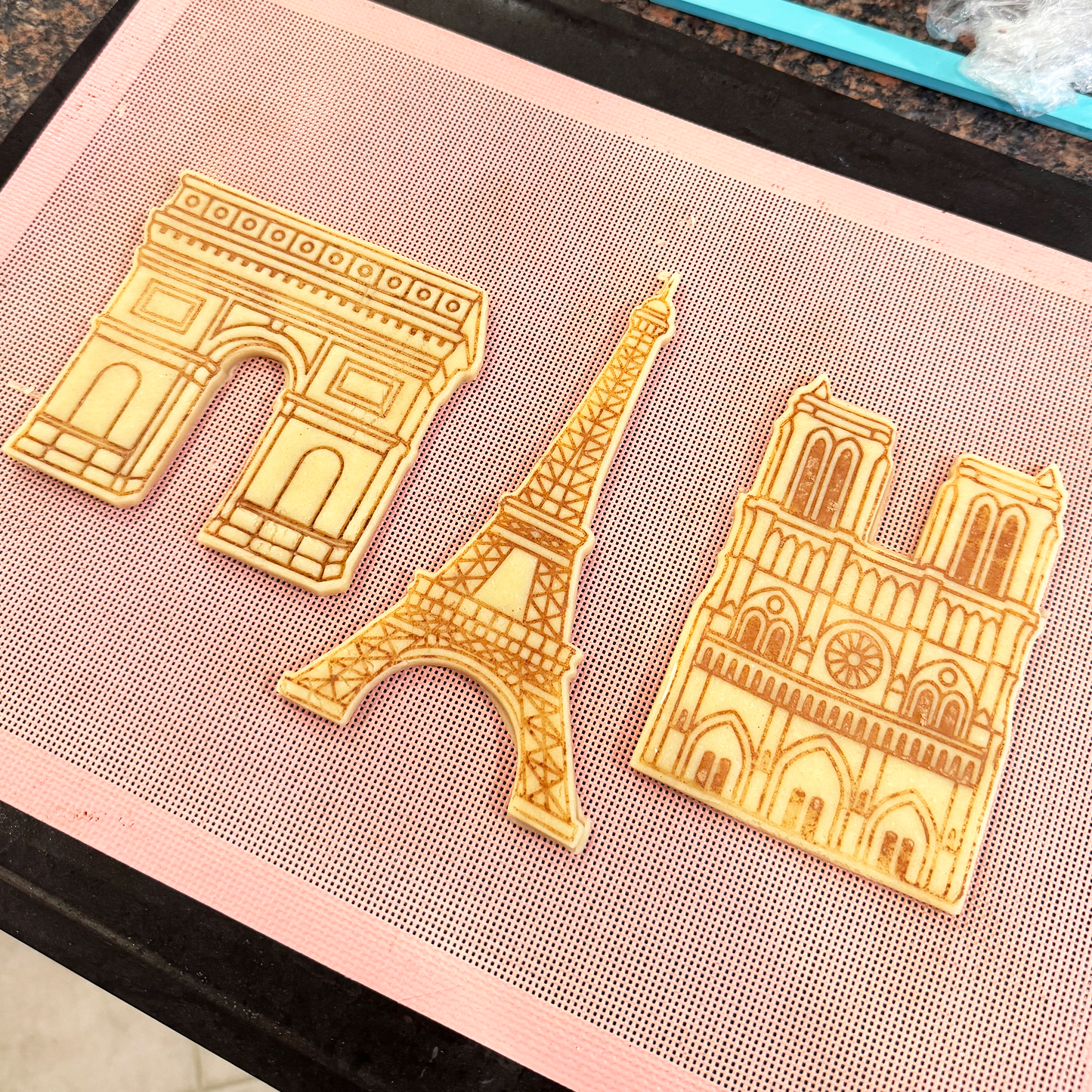 Parisian Landmarks Cookie Cutter & Stamps