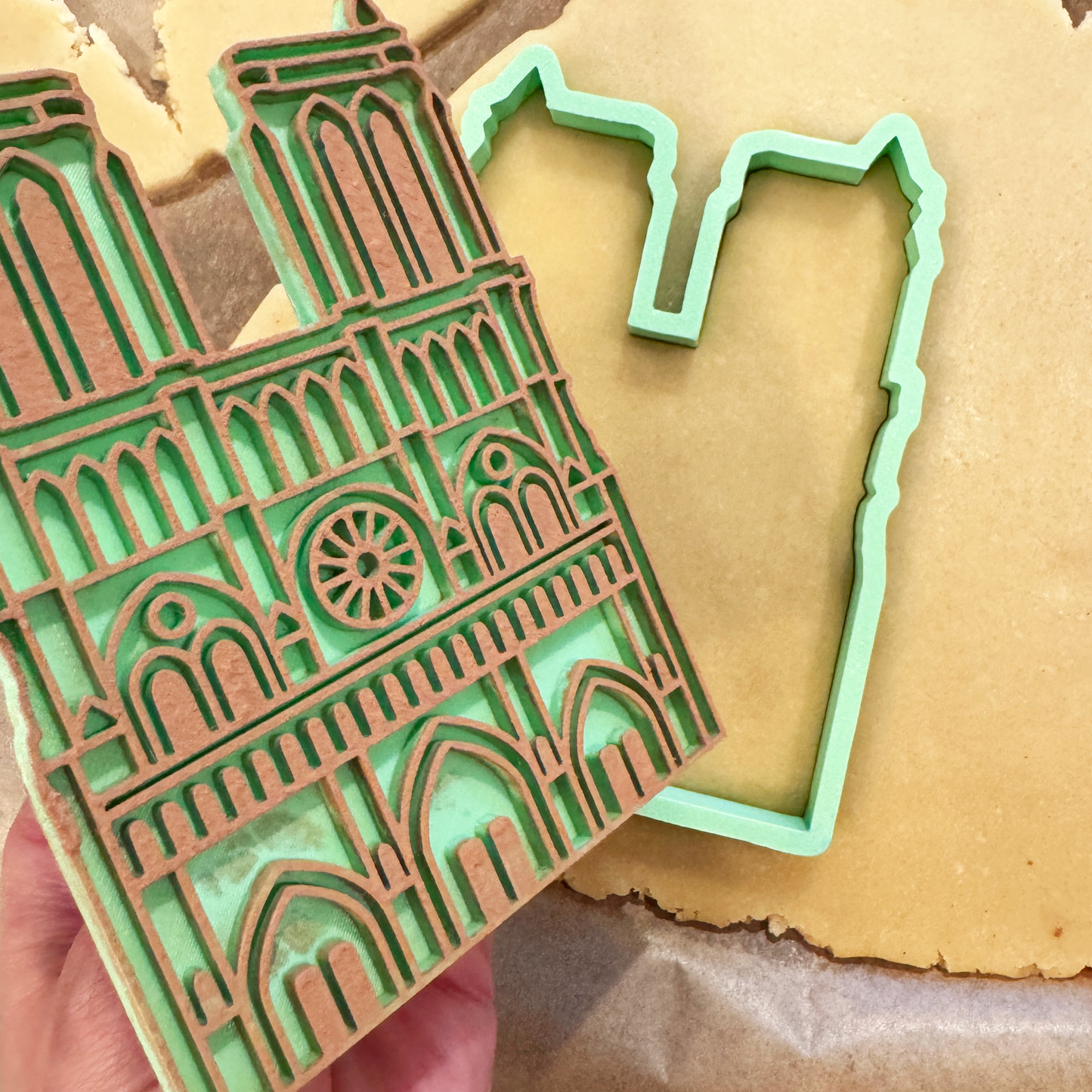 Parisian Landmarks Cookie Cutter & Stamps