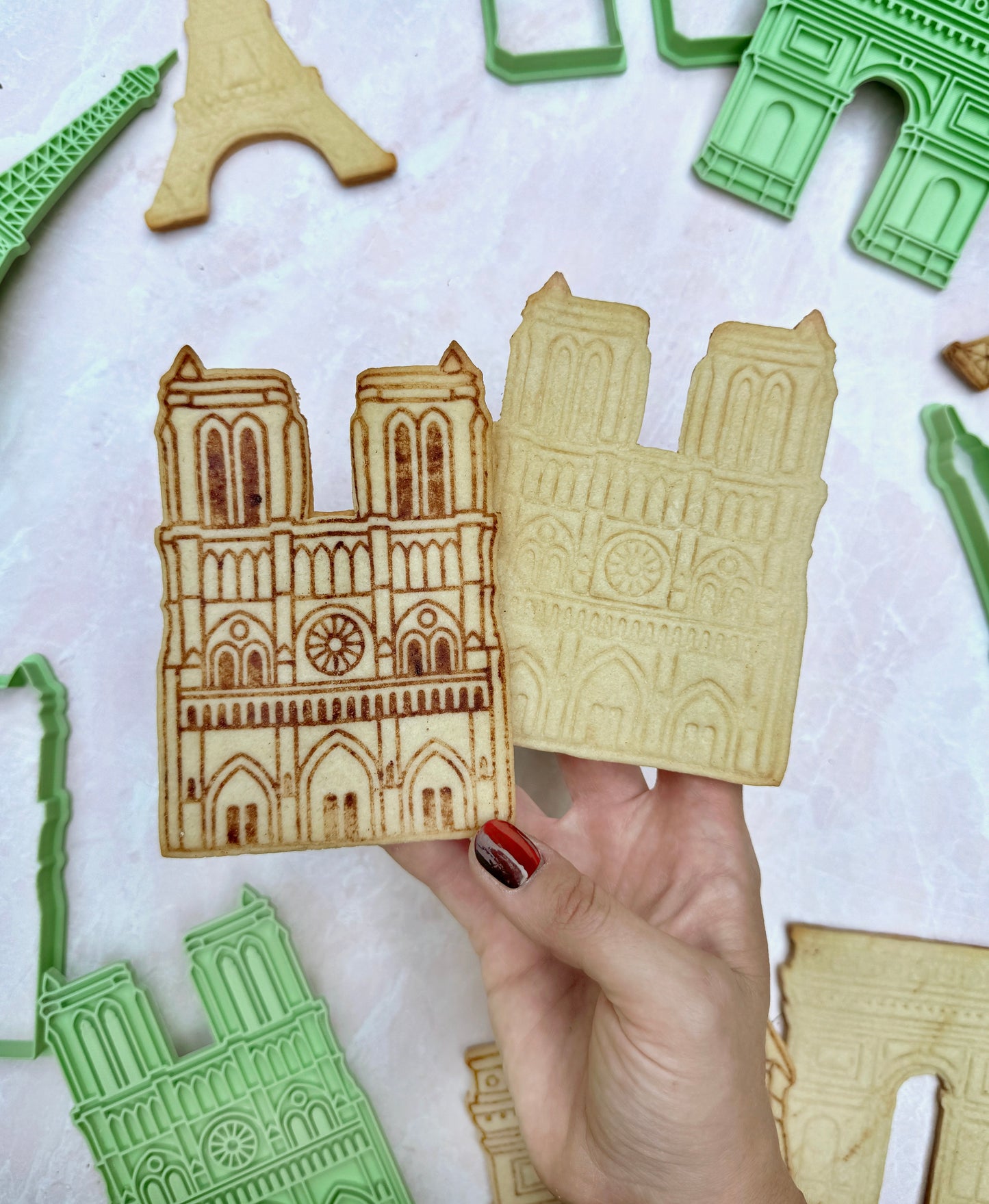 Parisian Landmarks Cookie Cutter & Stamps