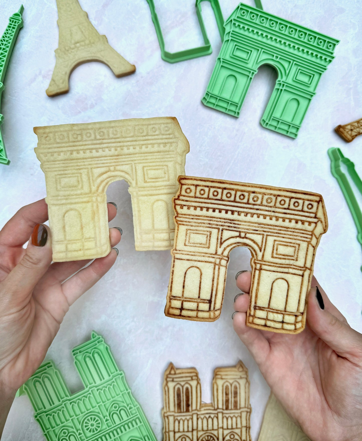 Parisian Landmarks Cookie Cutter & Stamps