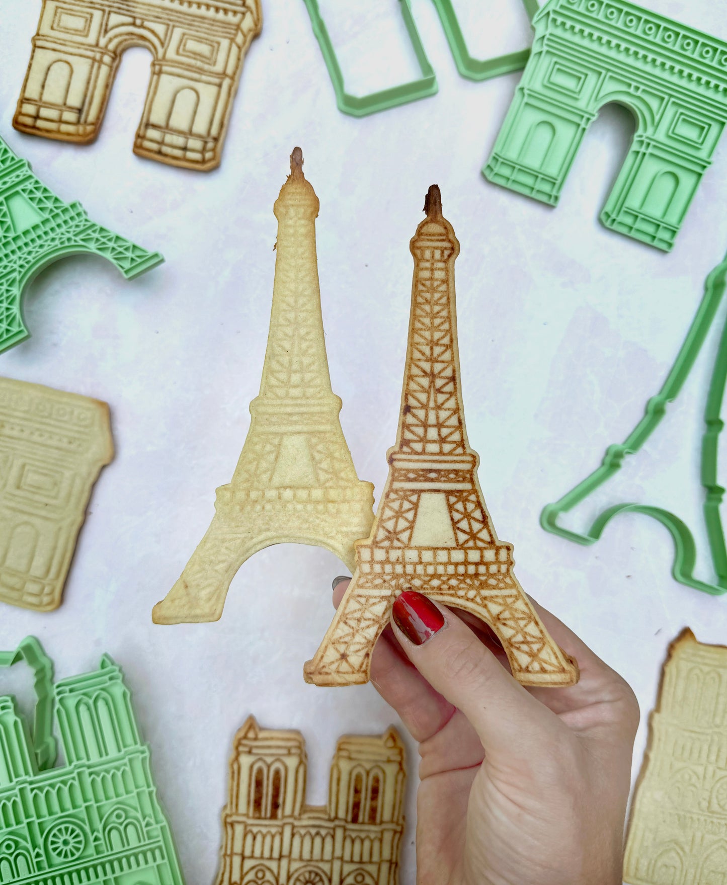 Parisian Landmarks Cookie Cutter & Stamps