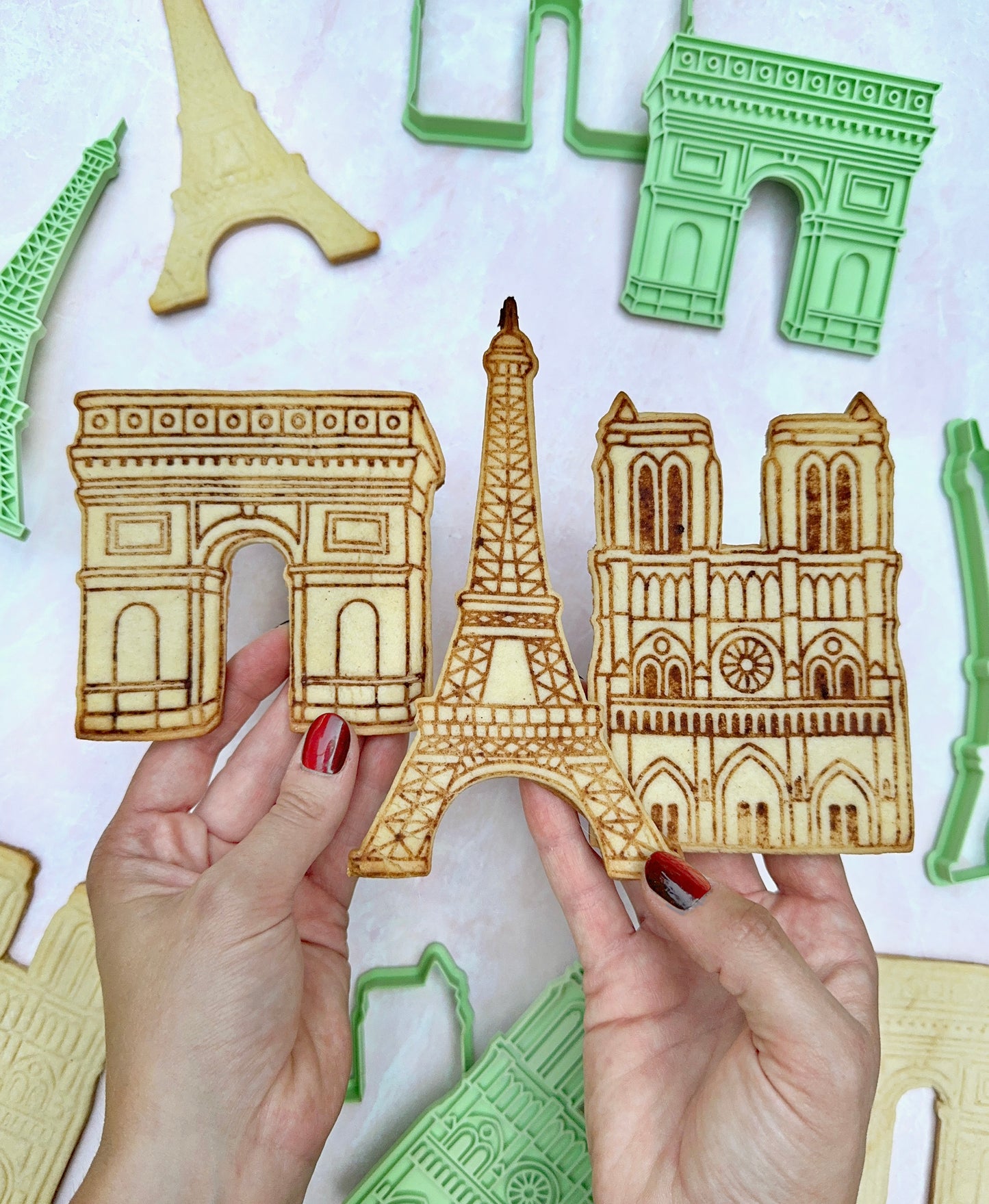 Parisian Landmarks Cookie Cutter & Stamps
