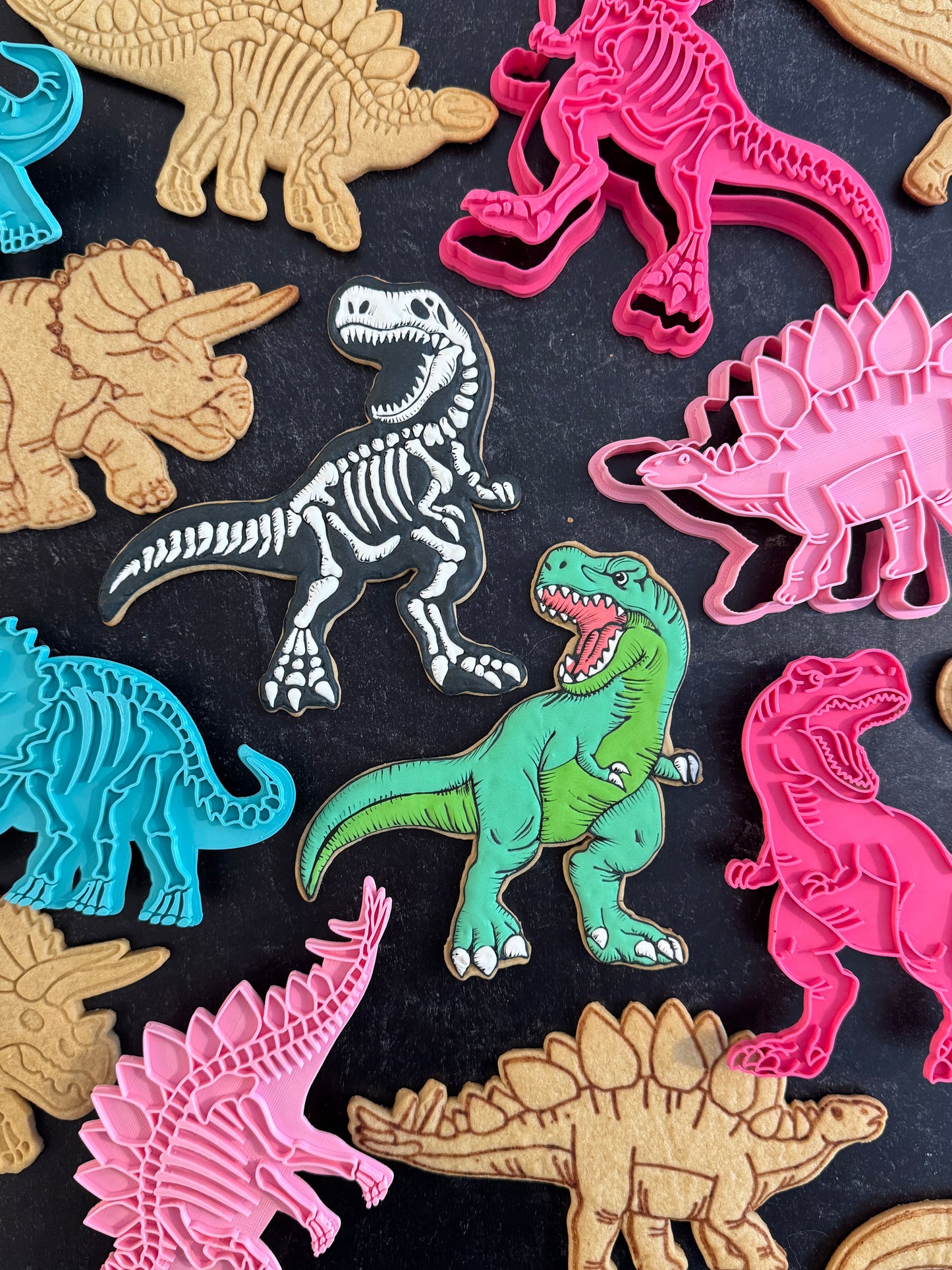 Dinosaurs Cookie Cutter & Stamps