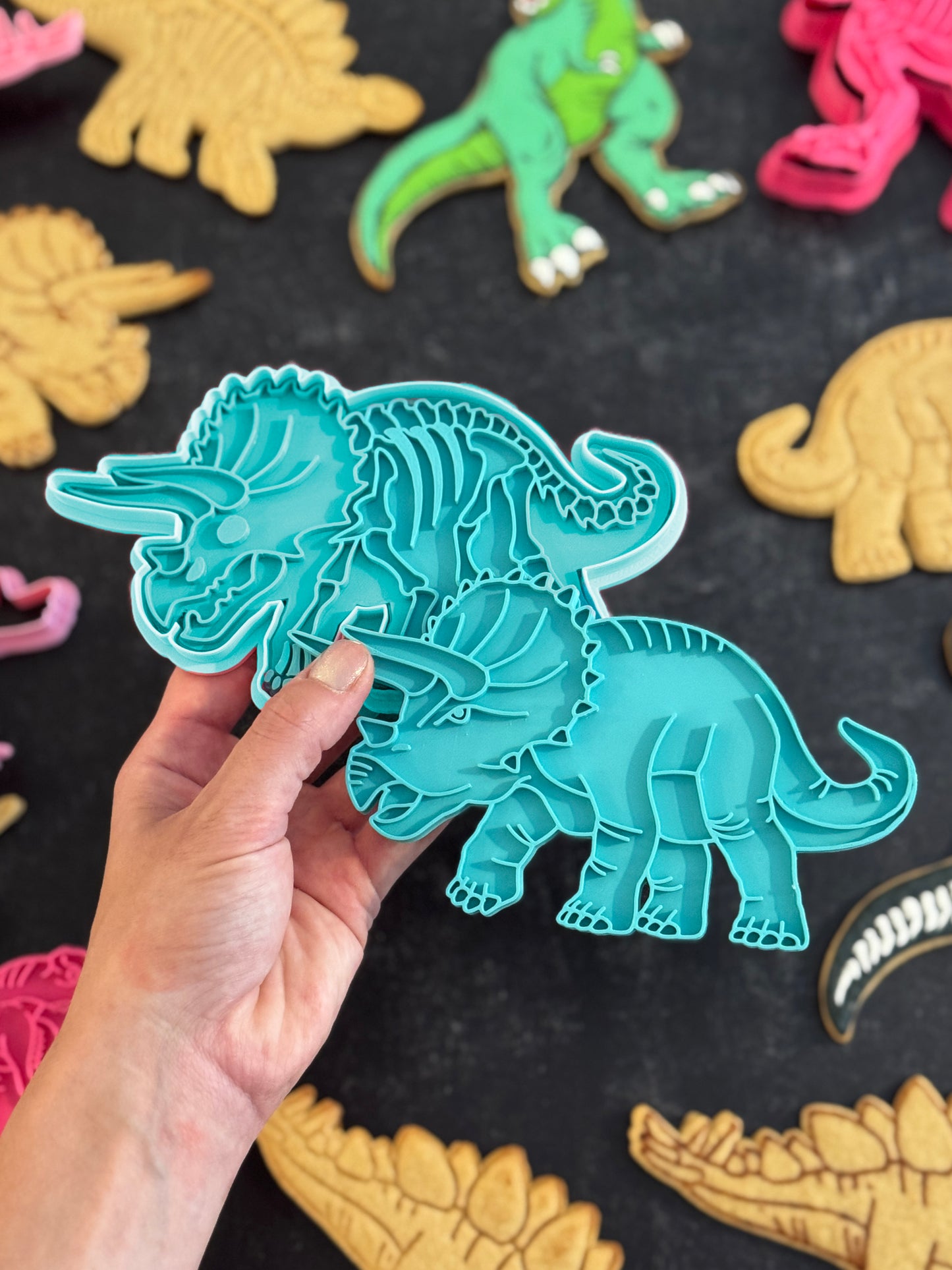 Dinosaurs Cookie Cutter & Stamps
