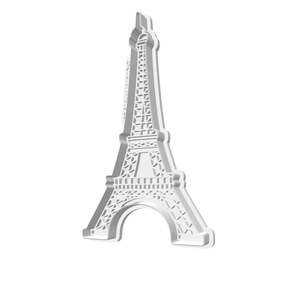 Eiffel Tower Cutter & Stamp -- STL FILES