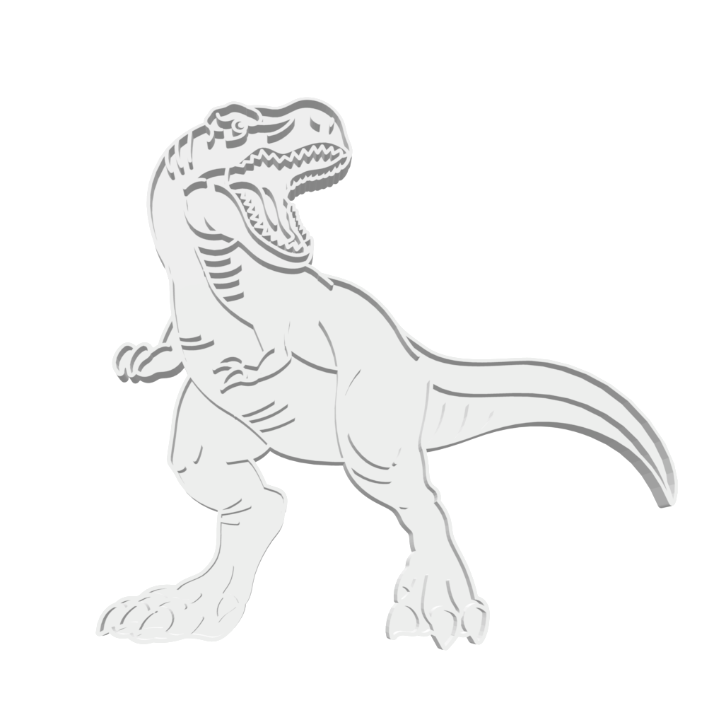 T-Rex Cutter & Stamps (3-piece set) -- STL FILES