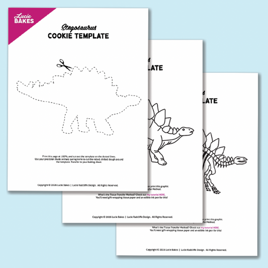 Stegosaurus -- Printable Cutter & Stamp Template