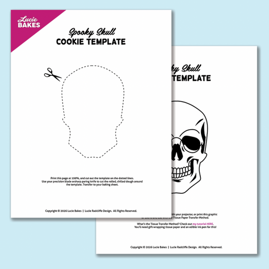 Skull -- Printable Cutter & Stamp Template