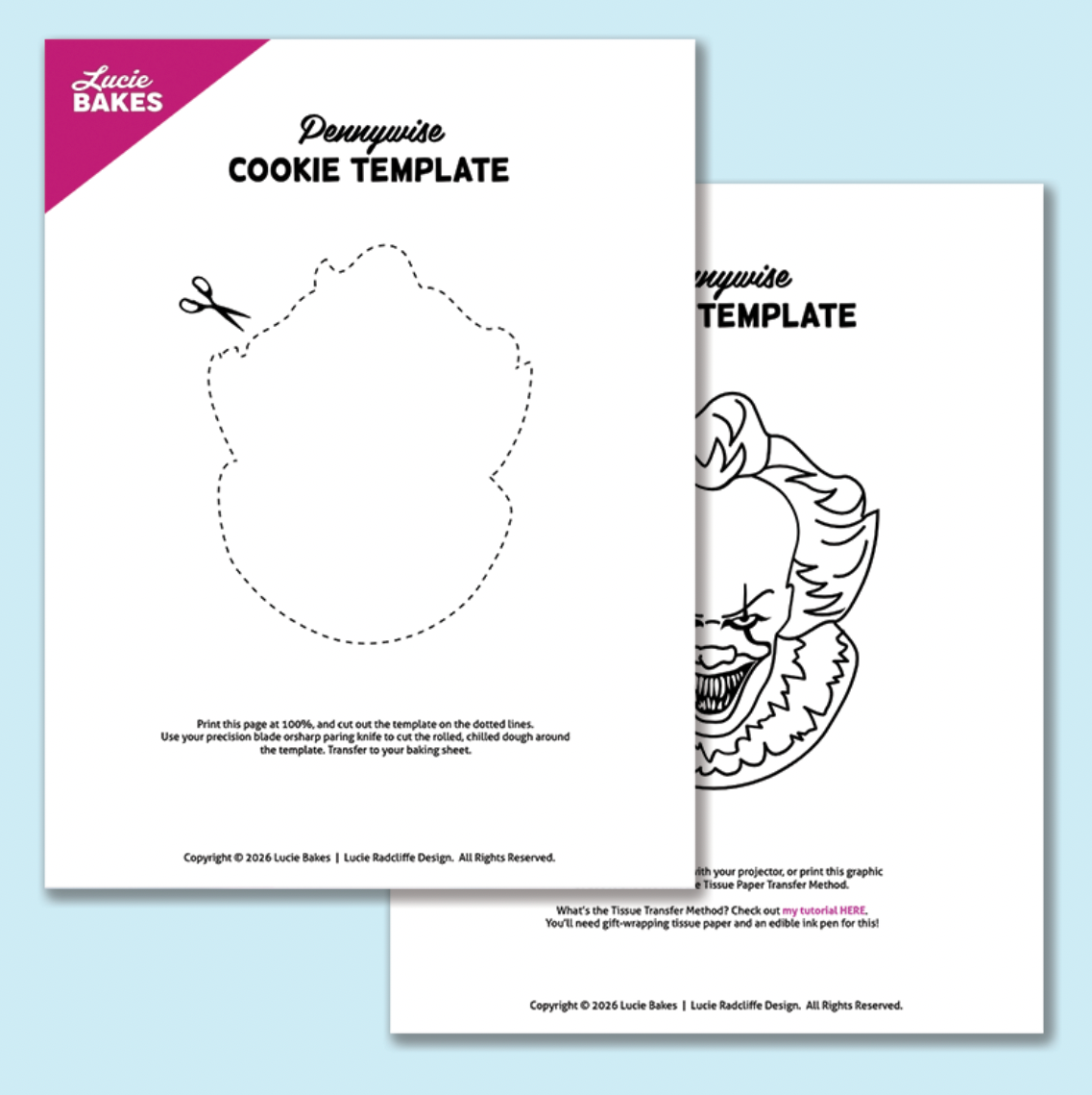 Pennywise -- Printable Cutter & Stamp Template