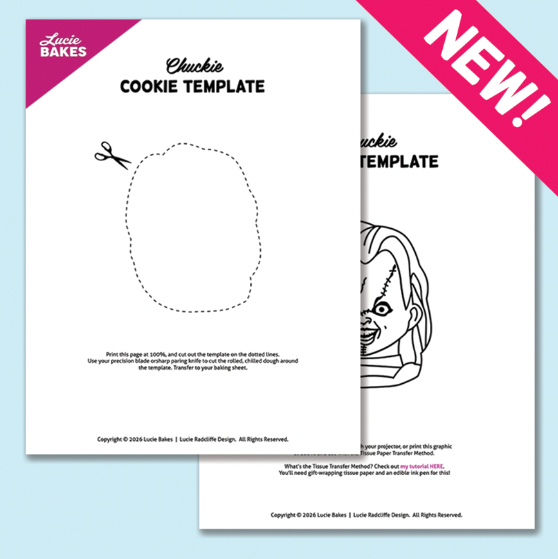 Chucky -- Printable Cutter & Stamp Template