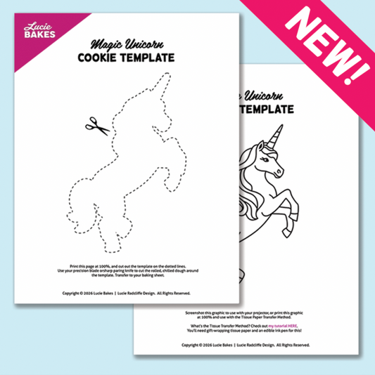 Unicorn -- Printable Cutter & Stamp Template