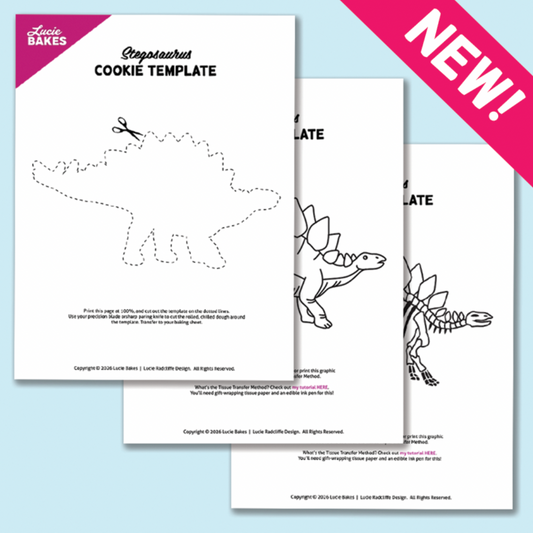 Stegosaurus -- Printable Cutter & Stamp Template