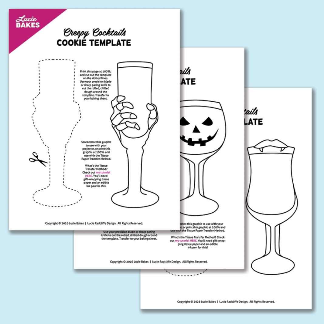 Creepy Cocktails -- Printable Cutter & Stamp Template