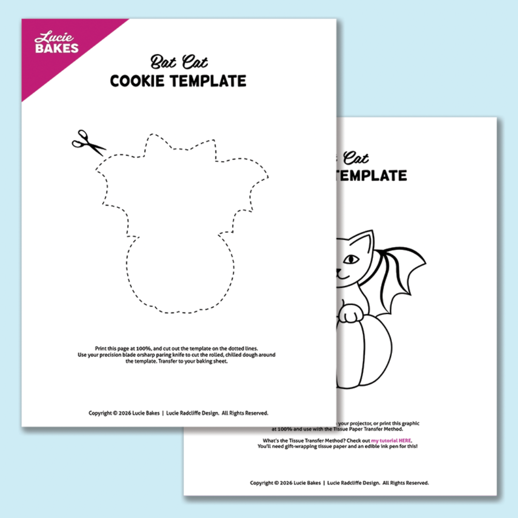 Bat-Winged Cat -- Printable Cutter & Stamp Template