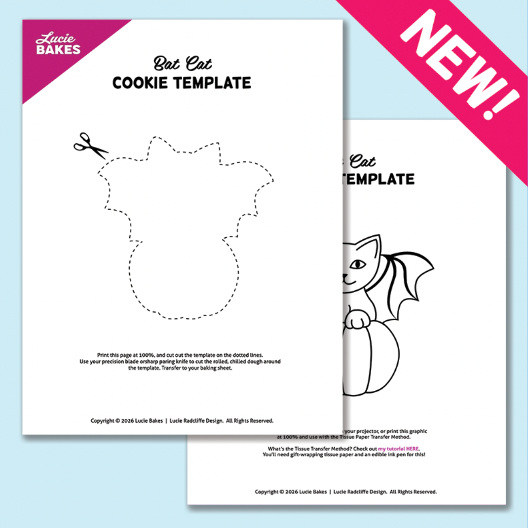 Bat-Winged Cat -- Printable Cutter & Stamp Template