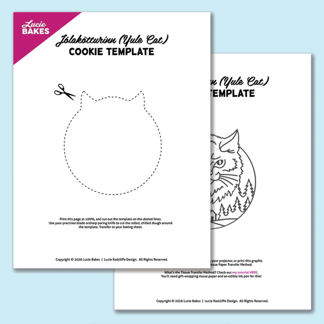 Yule Cat -- Printable Cutter & Stamp Template