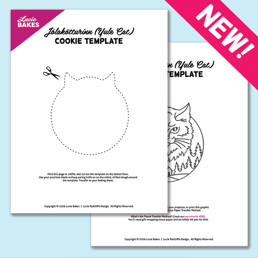 Yule Cat -- Printable Cutter & Stamp Template