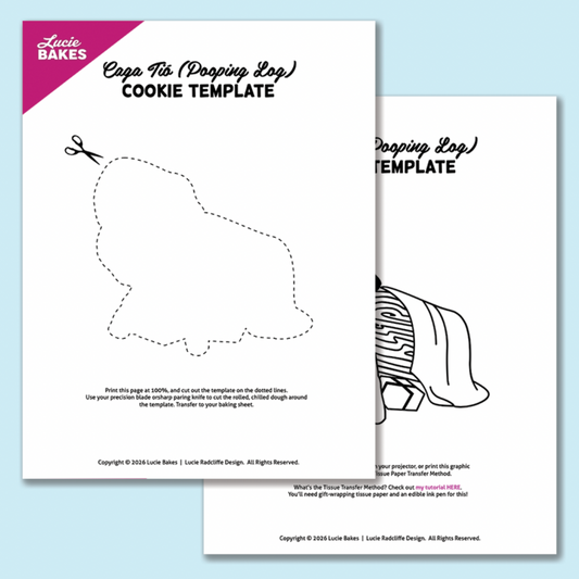 Caga Tió (Pooping Log) -- Printable Cutter & Stamp Template