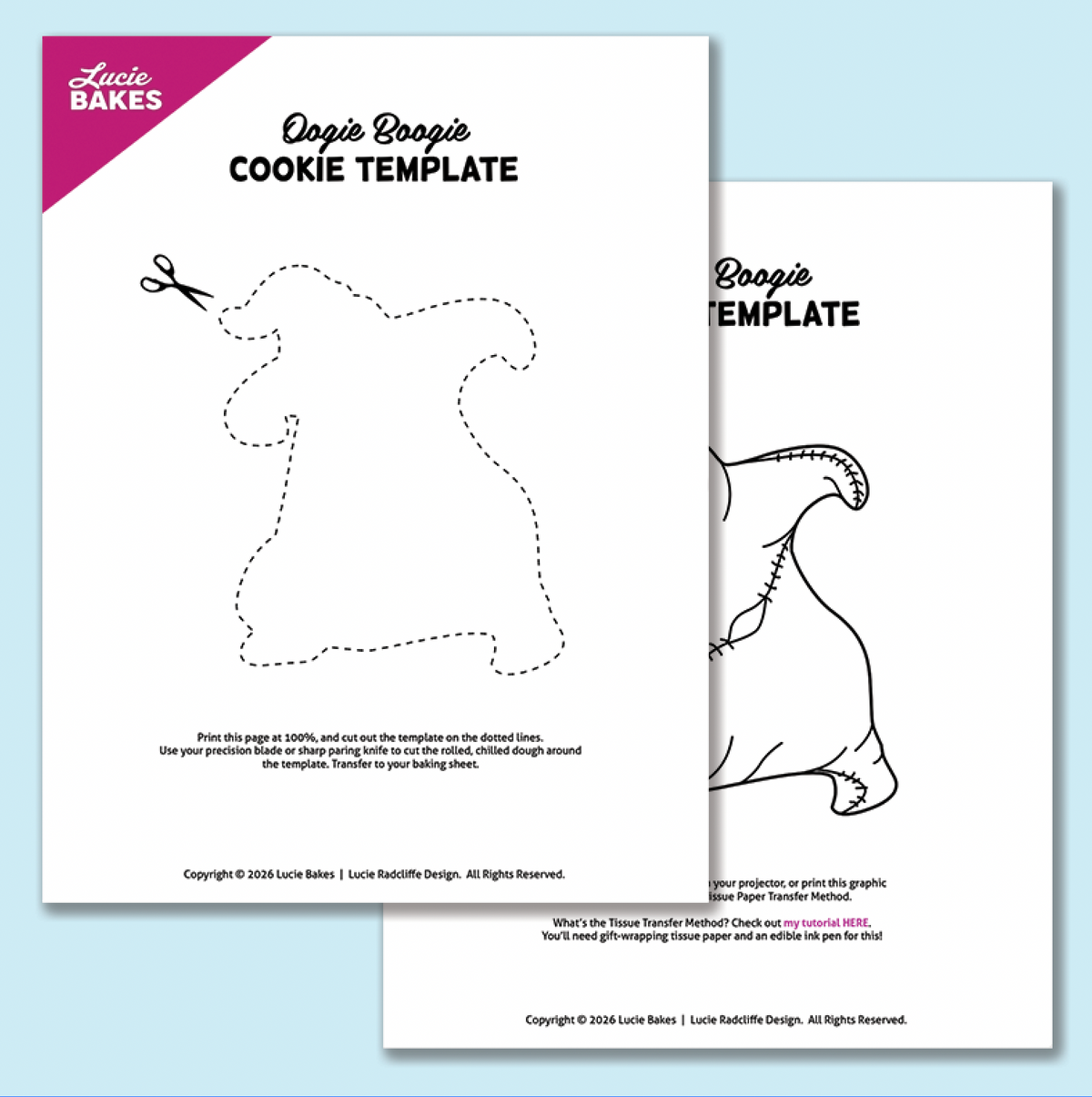 Oogie Boogie -- Printable Cutter & Stamp Template