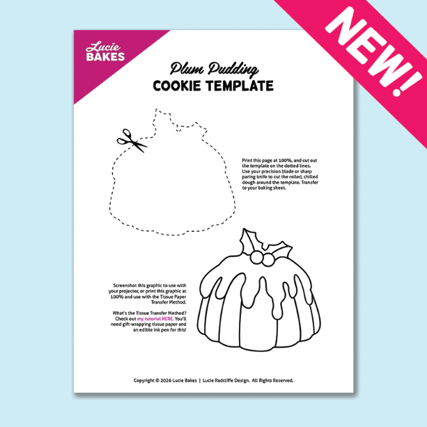 Plum Pudding -- Printable Cutter & Stamp Template