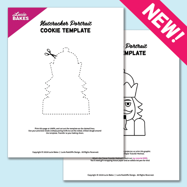Nutcracker Portrait -- Printable Cutter & Stamp Template