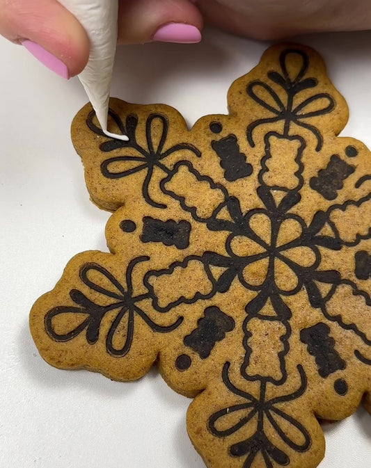 Gummy Bears & Bows Snowflake Cutter & Stamp Set