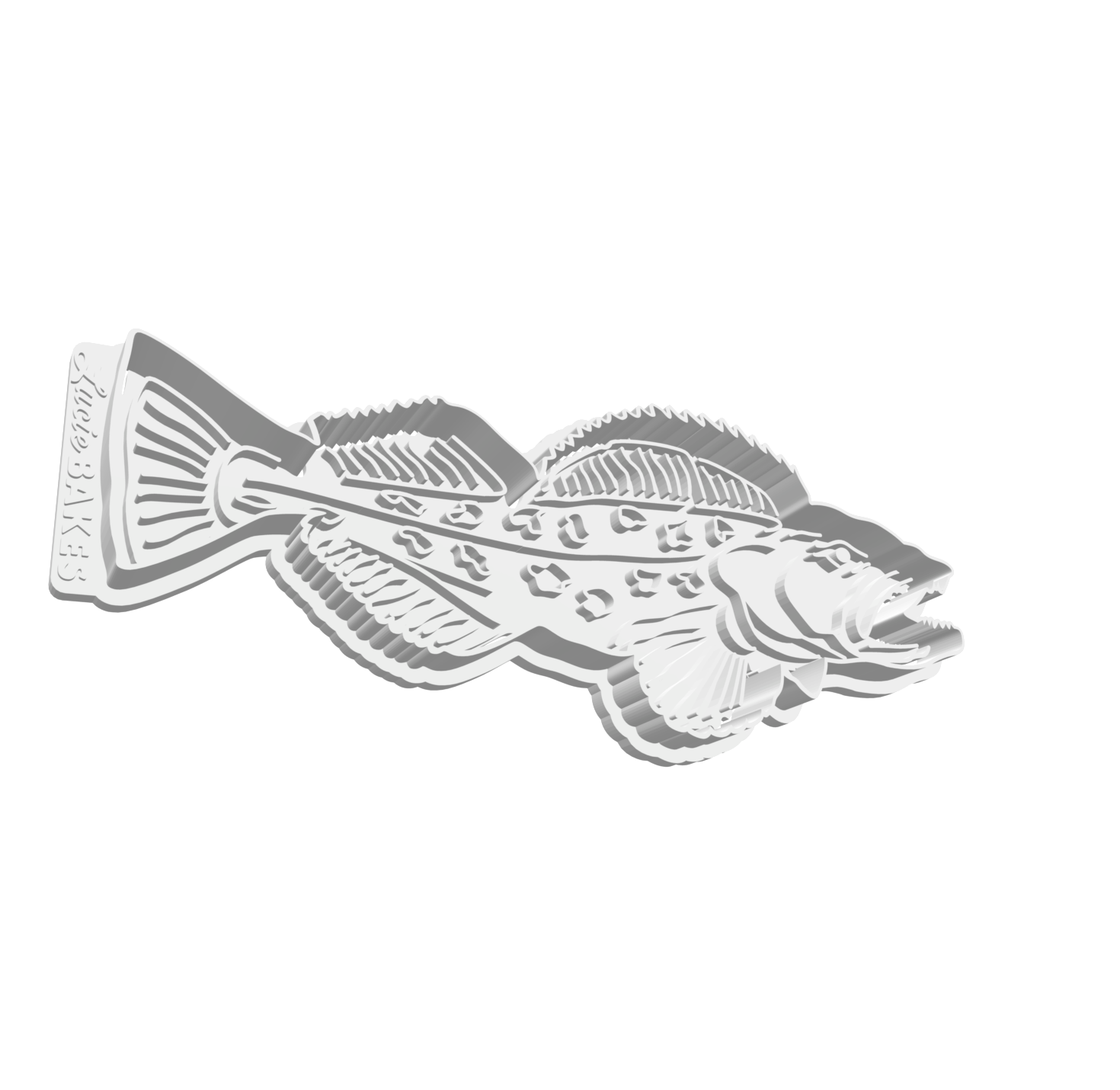 Lingcod Cutter & Stamp Set -- STL FILE