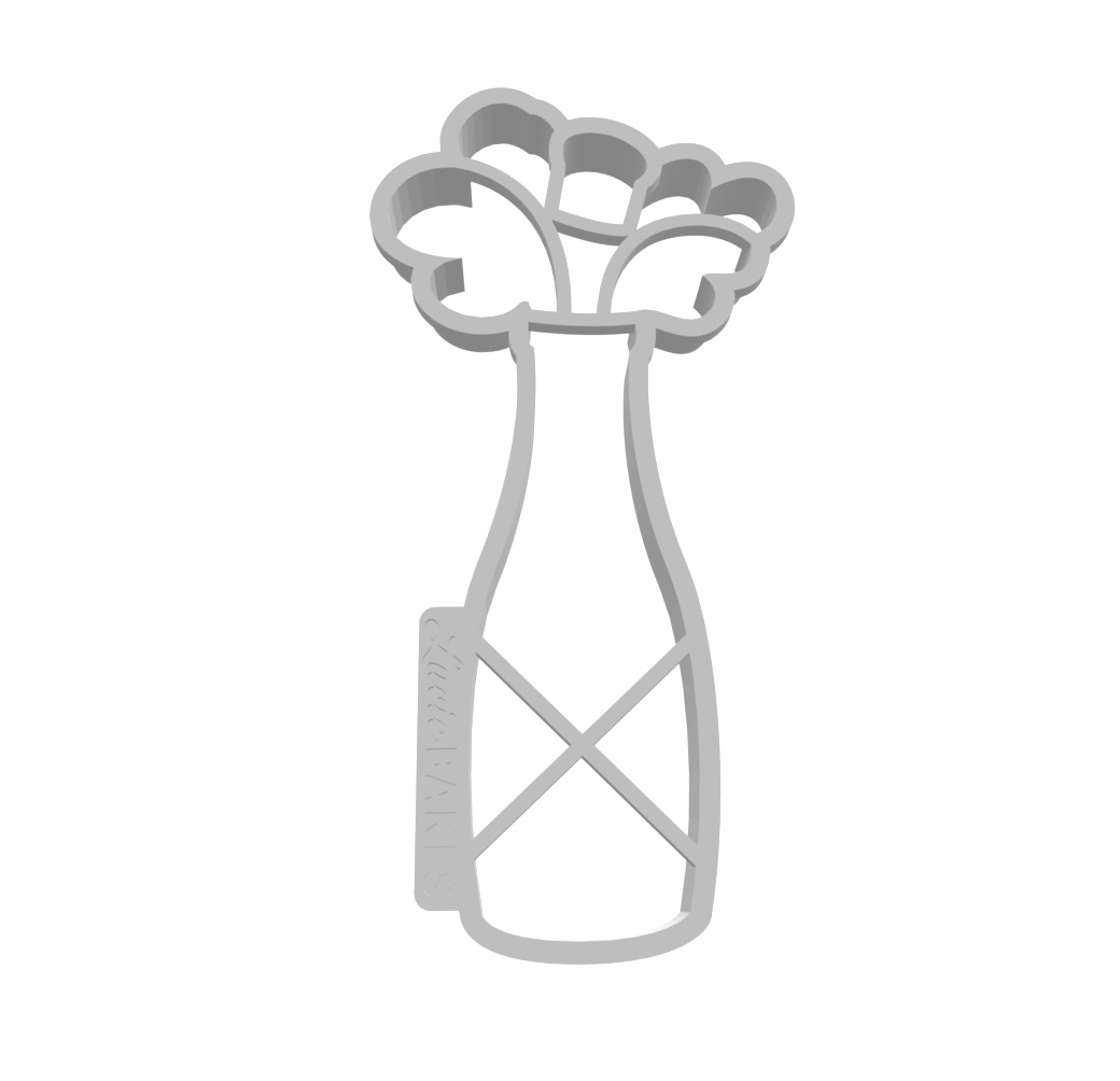 Medium Popping Champagne -- STL FILE